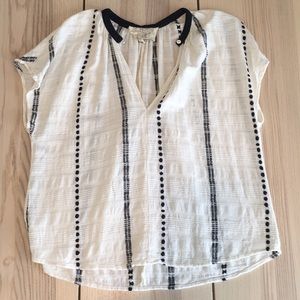 White and black Ace and Jig top